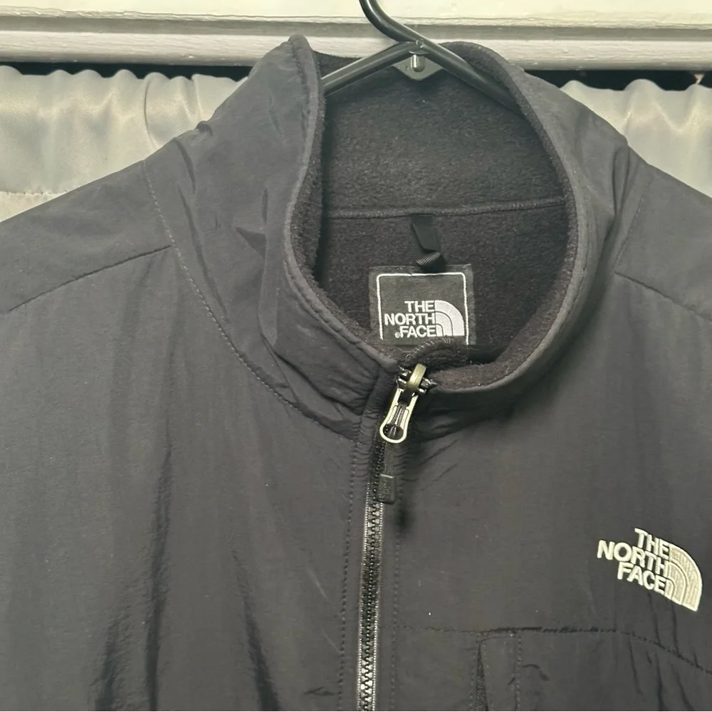 The North Face Black Gray Polartec Amyn Fleece Jacket Full-Length Zipper 2XL